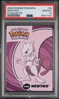 PSA 10✨💎Mewtwo 2000 Canadian Pokémon Card Danone Stadium Tip #30/40 (90811427)