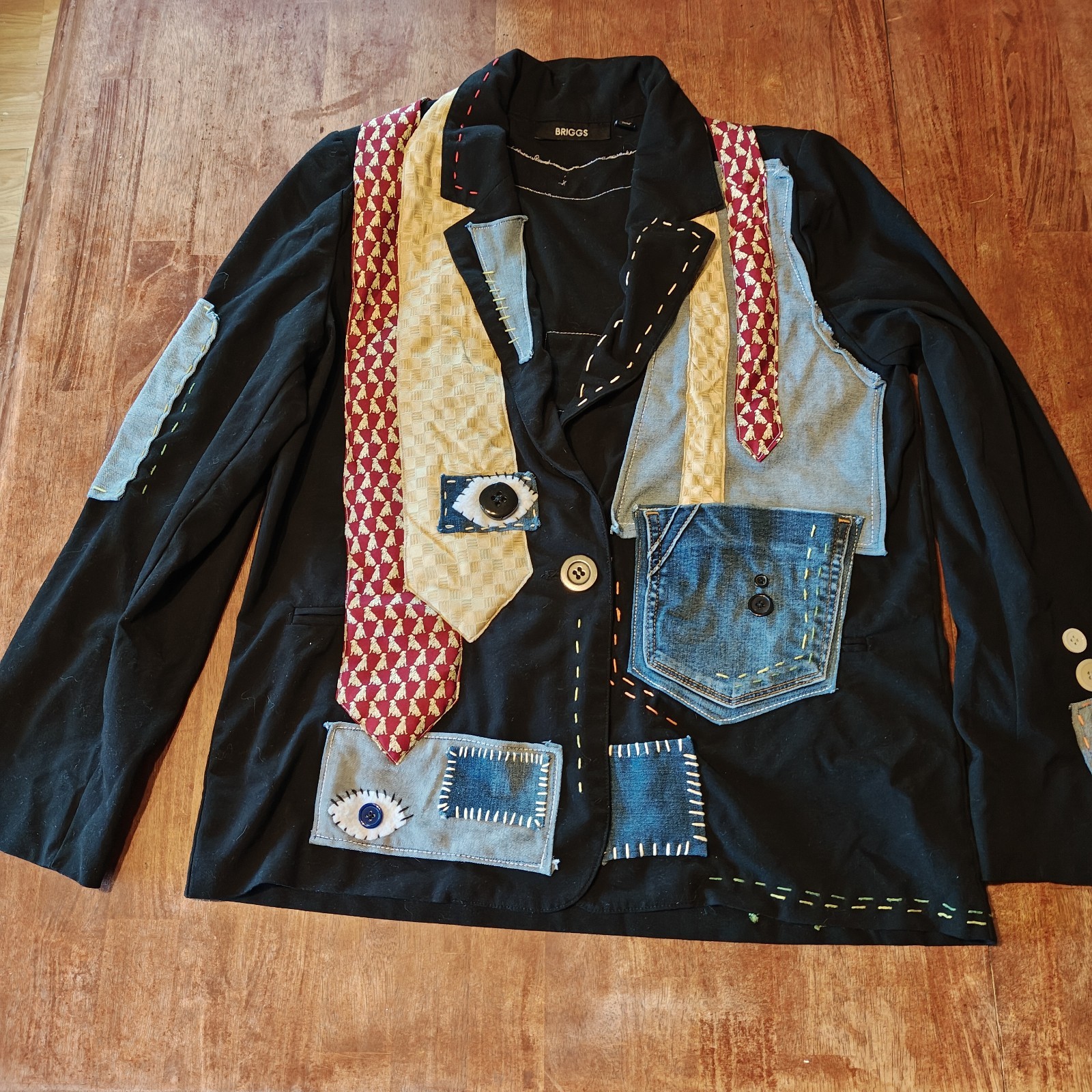 Briggs Unique Patchwork Jacket, Women's Size Medi… - image 2