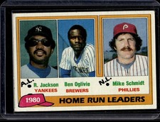 1981 Topps #2 1980 Home Run Leaders (Reggie