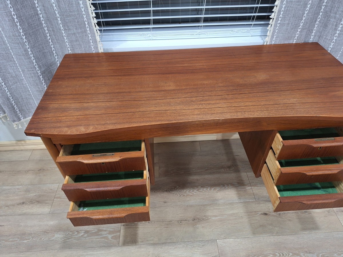 Mid-Century Modern Danish Teak Desk, 1960s | eBay