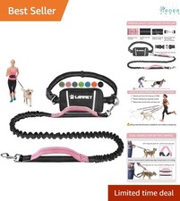 Hands Free Dog Leash Bungee Retractable Waist Leash for Running Walking Jogging