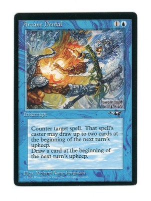 Arcane Denial (Axe) - Alliances 1996 Magic the Gathering MTG - LP