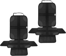 Kindersitzunterlage 2er ISOFIX Auto Sitzschoner Anti-Rutsch Schwarz
