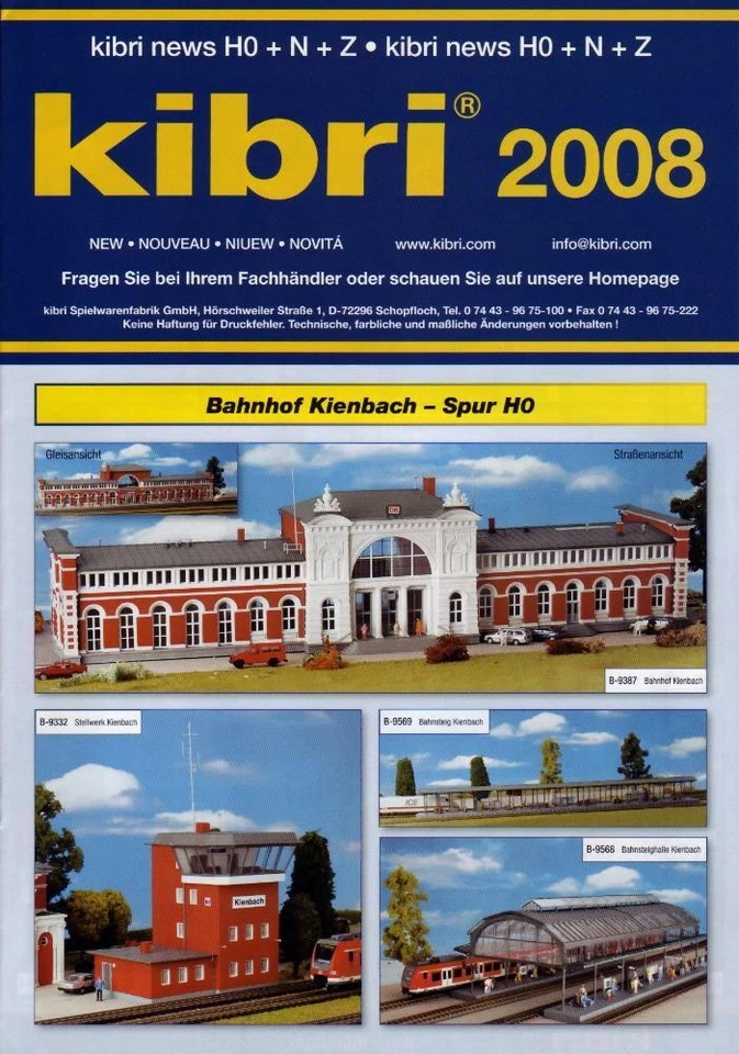 (m2) Kibri 2008 - Kibri Neuheiten 2008 - Zustand 2 - Bild 1 von 1