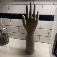 Vintage Baxter Porcelain Glove Mold Hand Form Medium 1992 Industrial Art