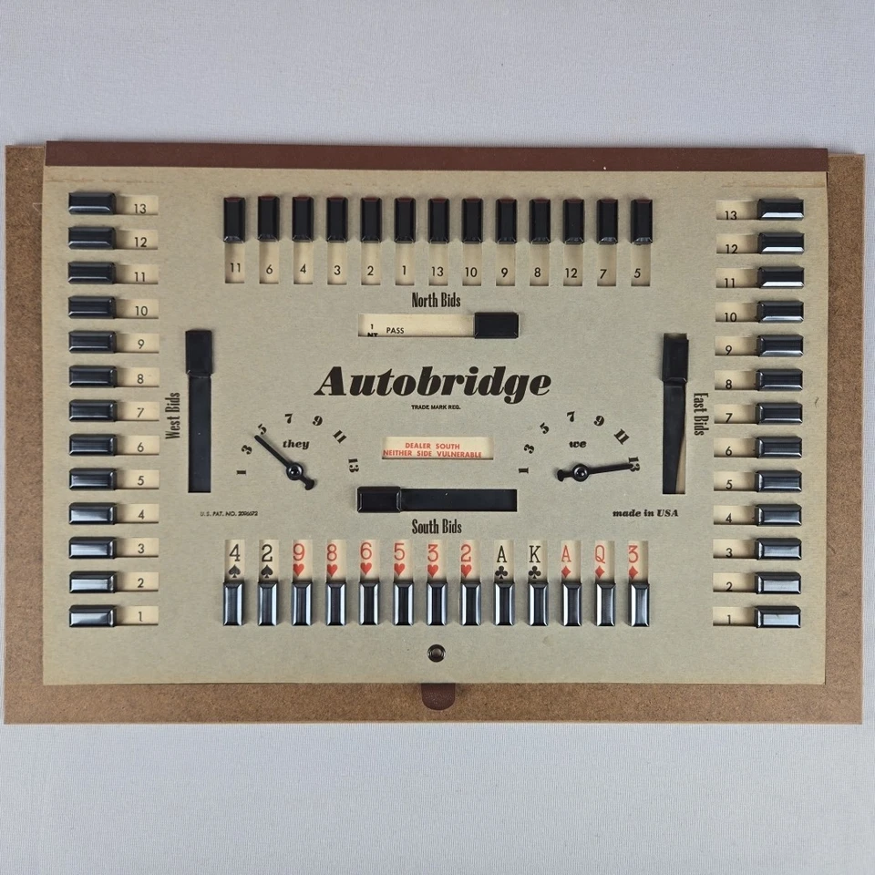 Vintage Auto Bridge Game For Beginners & Average Players - All 48 Deal Card 1957 - Image 4 of 4