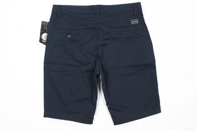 Volcom Men's Frickin Tuner Shorts Chino Size 31 x 10'' Inseam Stretch Dark Navy
