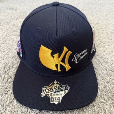 🔴Wu-Tang Hat New York Yankees Supreme Clientele Navy Yellow Twnty