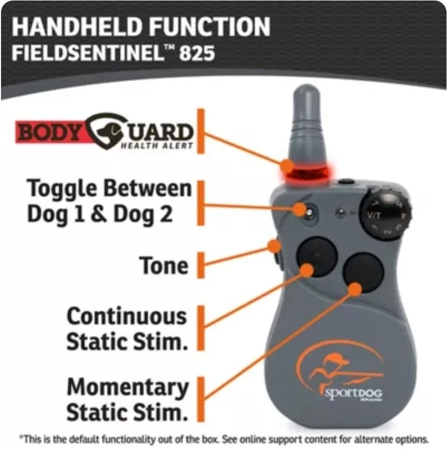 Collar de entrenamiento remoto SportDOG 825 825FS FIELDSTENTINEL para perros nuevo Foto 4 de 4