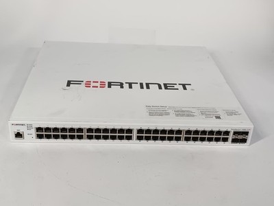 Fortinet FS-248E-POE 48-Port Gigabit Managed Switch w/ PoE & 4 SFP Uplinks