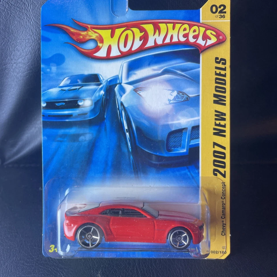 🔥3 2007 Hot Wheels #2 New Models 2/36 CHEVY CAMARO CONCEPT - Image 2 of 4