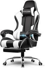 Gaming Chair, Computer Chair with Footrest and Lumbar Support, Height Adjustable