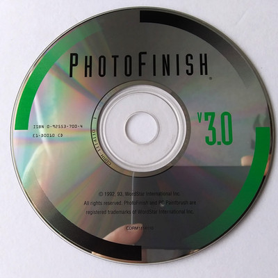 PhotoFinish v3.0 CD ROM PC Paintbrush WordStar Vintage Software 1993
