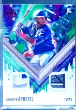 2021 Panini Diamond Kings Sherten Apostel /5 #DKM-SA DK Materials Red FOTL