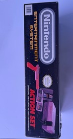 1989 oval seal Action Set complete in box original Nintendo NES Near Mint