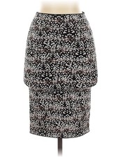 BCBGMAXAZRIA Women Black Casual Skirt S