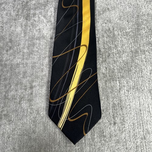 Garcia Necktie Happy Happy Birthday Collection 60 Black 100% Silk Neck Tie