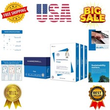 Printer Paper, 20 lb Copy Paper, 8.5 x 11-3 Ream 1,500 Sheets - 92 Bright, Ma...