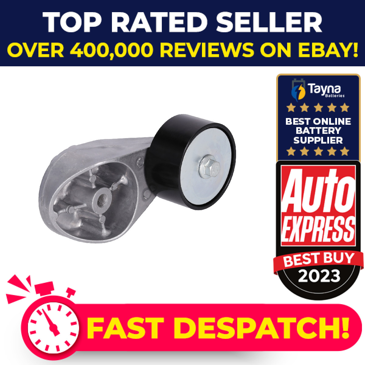 Aux Belt Tensioner fits MERCEDES VARIO 670 4.3D 96 to 10 OM904.904 Drive Febi