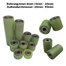 Polyurethan Eisenkern Rollen mit 2 Kugellager PU Führungsrolle Laufrolle Various