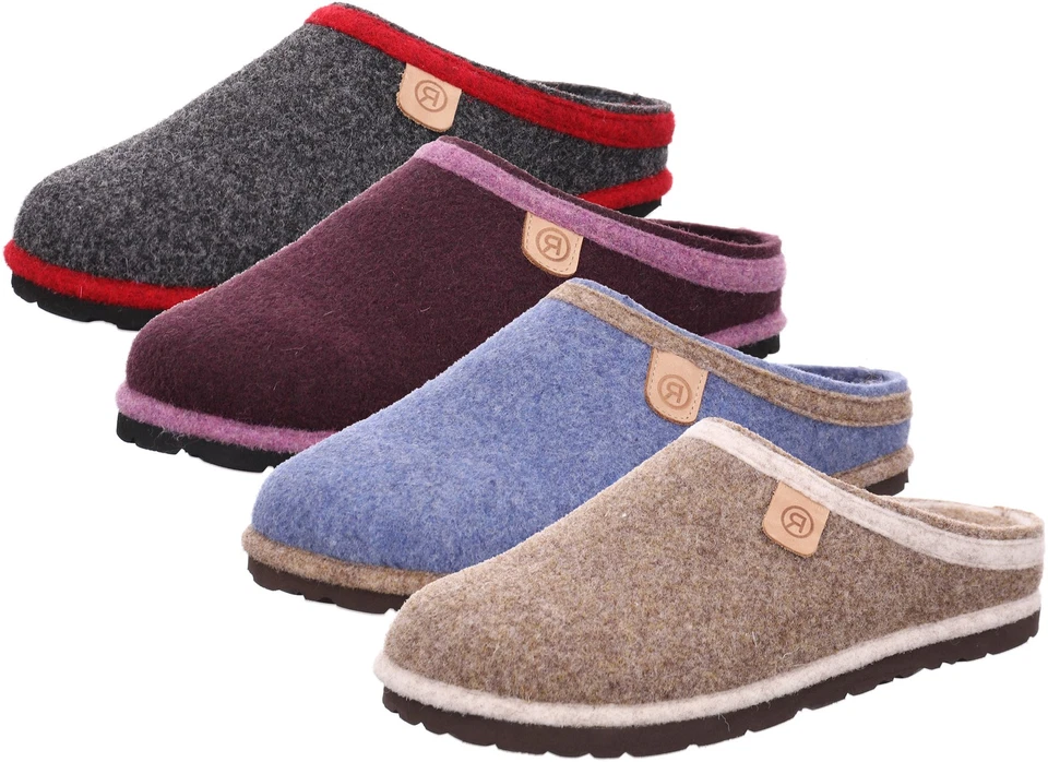 Rohde Damen Pantoffel Hausschuh aus Softfilz mit losen Einlagen D.Meran 6815