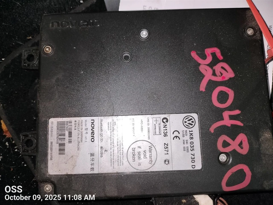 CHASIS CONTROL MODULE 1K8 035 730 D 2009-2010 VOLKSWAGEN JETTA Foto 2 de 4