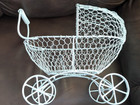 Large White Metal Carriage Stroller Centerpiece Room Decoration Baby Shower more — photo 9