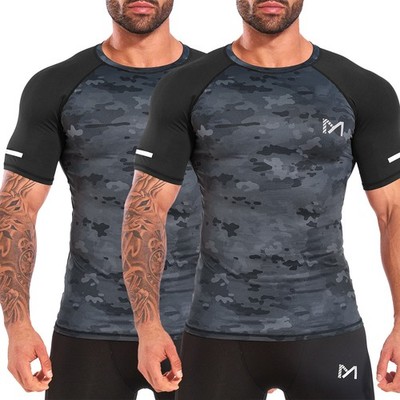 Herren Funktionsshirt Dry-Tech T-Shirt Sportshirt Kurzarm Running Laufshirt