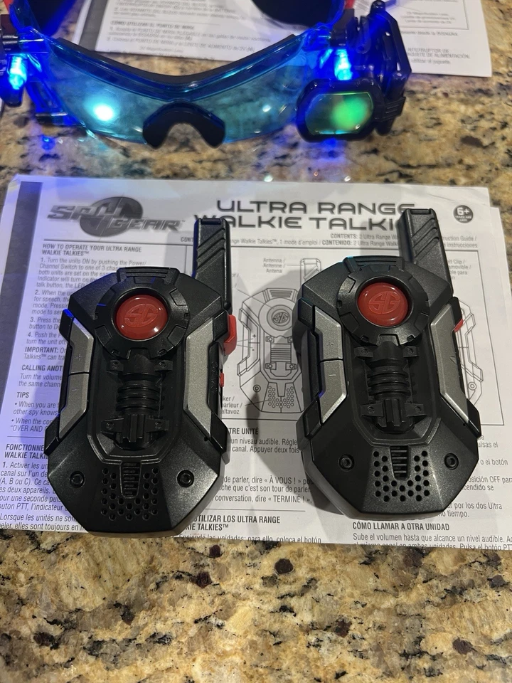 Spy Gear Toy Lot Night Goggles Snake Walkie Talkie Voice Changer Spin Master - Image 2 of 4