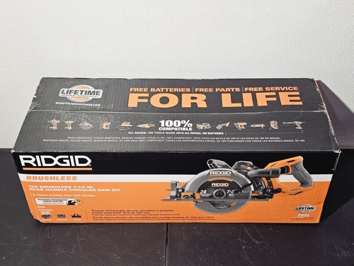 18V Brushless Cordless 7-1/4"Rear Handle Circular Saw Kit w/8.0 Ah Battery NEW - Picture 1 of 8