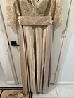 Champagne A-line Mother Of The Bride Formal Evening Gown Floor Length, w/pockets — photo 2