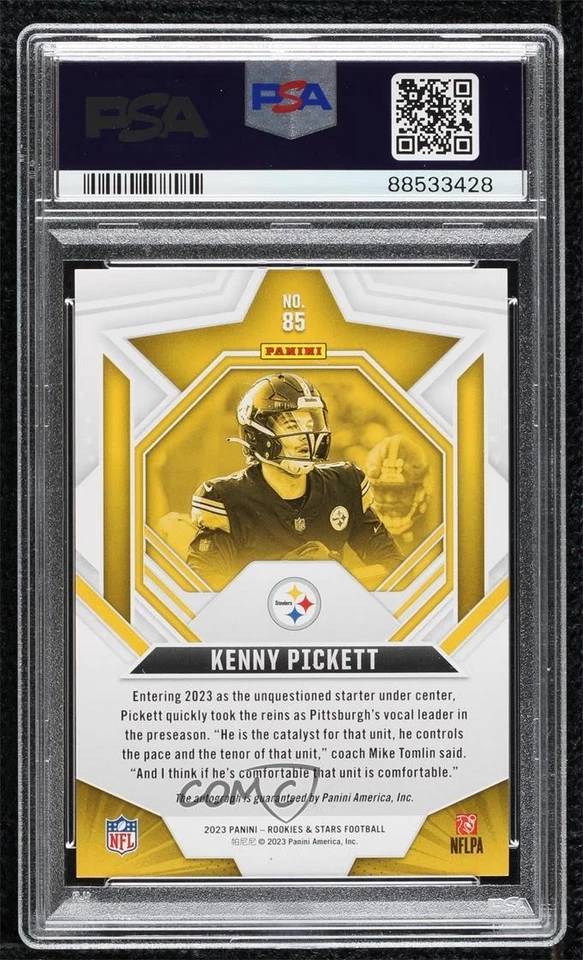 2023 Rookies & Stars Longevity Signatures /100 Kenny Pickett #85 PSA 9 MINT Auto - Image 2 of 2