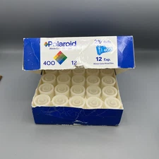 25 Pieces - Polaroid Clear 35mm film Canister Containers ( EMPTY ) With Box 2001