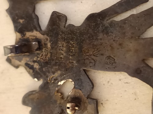 * Massive Azteken Brosche & Anhänger Silber 925 TOP aus Nachlass - Bild 10 von 12