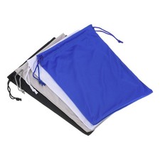 4 Pack Ski Goggle Bag Snow Goggles Case Drawstring Pouch Black Gray White Blue