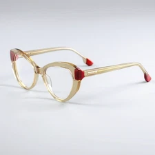 Fashion Acetate Eyeglasses Frames Cat Eye Trend Glasses Women Full Rim
