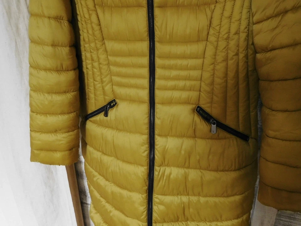 CANDA- warmer Steppmantel- gelb,  Kapuze, tip top - Bild 3 von 4