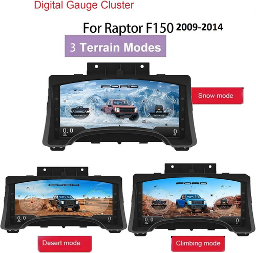 13" Digital LCD For Ford F150 2009-2014 Instrument Cluster Speedometer Dashboard - Picture 7 of 11