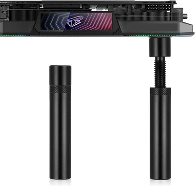 2 Stück GPU Grafikkarten Halterung, GPU Halter Grafikkarten Stütze Bracket, Alum