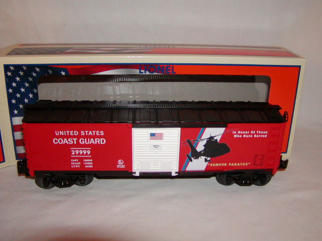 Lionel 6-29999 Made U.S.A. Coast Guard Box Car O 027 New 2013 Armed Forces Lionel 6-29999 Made U.S.A. Coast Guard Box Car O 027 New 2013 Armed Forces