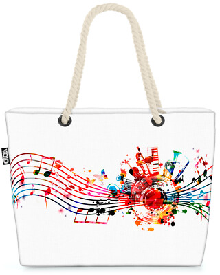 VOID Tasche Musik Noten Schallplatte Grafik Musik Noten Schallplatte
