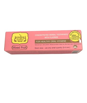 Mixed fruit Tepthai concentrated Herbal Toothpaste with Fluoride 70 g (2 tubes)