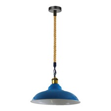 Industrielampe Metall Vintage Hängeleuchte Retro Seil Pendelleuchte`Deckenlampen