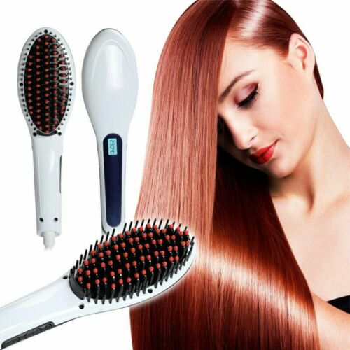 Hair Straightener Brush Professional Instant Magic Silky Straight Hair  Styling | eBay