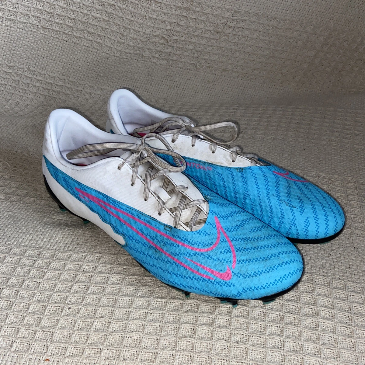 Nike Phantom GX Academy Firm Ground Football Boots Blue White Size