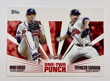 2023 Topps Series 1 Max Fried & Spencer Strider One-Two Punch Braves 12p-25