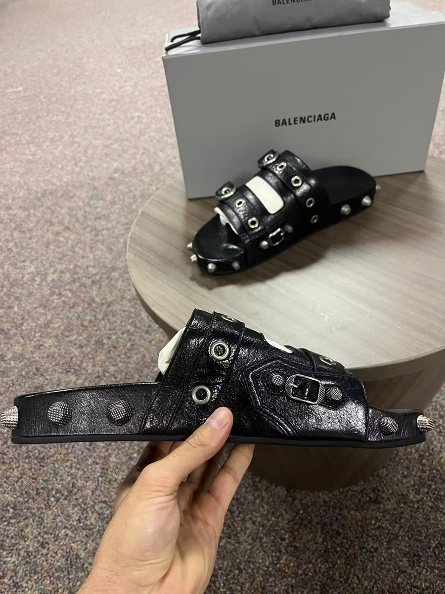 【BALENCIAGA】Cagole Tバックサンダル Balenciaga Cagole Sandals in Black BNWB 43 | eBay