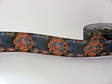 Hogwarts Style 1 inch Grosgrain Ribbon Crest Vertical