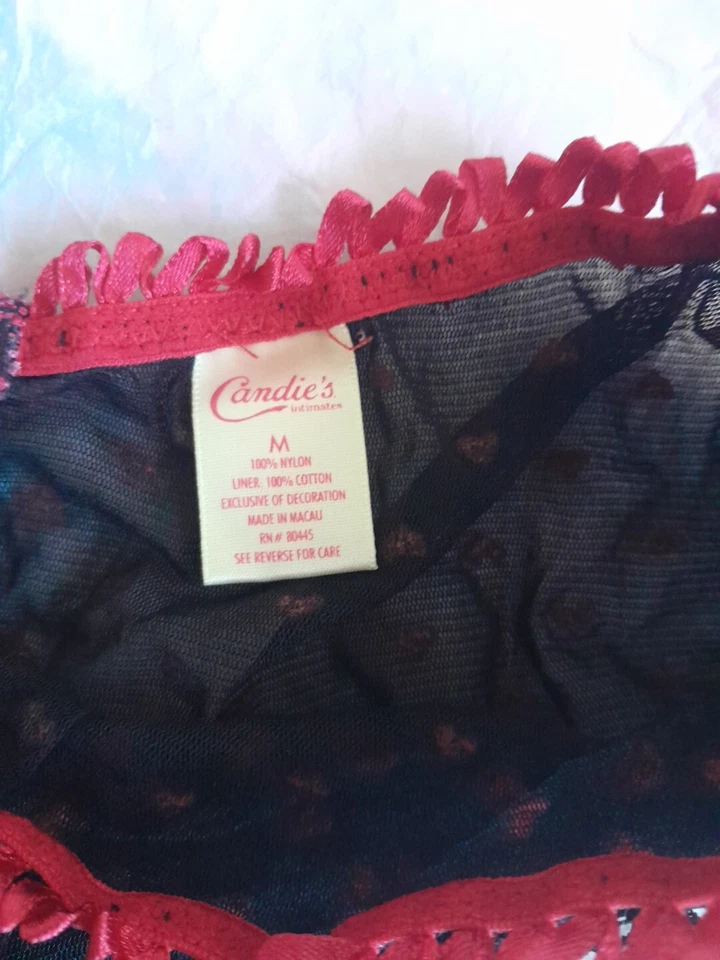 Bikini Candies Braties Med Negro Corazón Transparente Foto 2 de 4