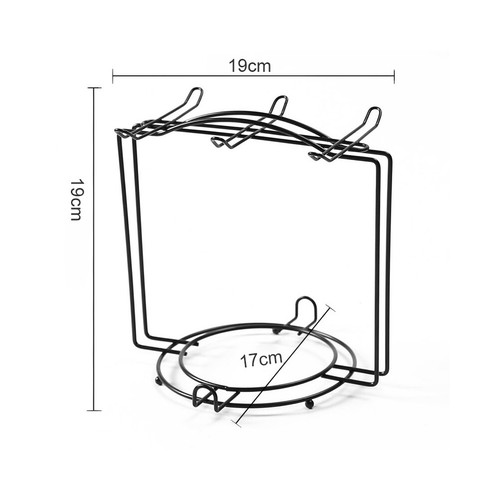 Fashion Tea Cups Display Stand Anti-rust Cups Holder Drying Rack for Cups Dishes - Foto 4 di 8